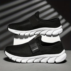 Men's Slip on Sneakers Lightweight Mesh Athletic Shoes
