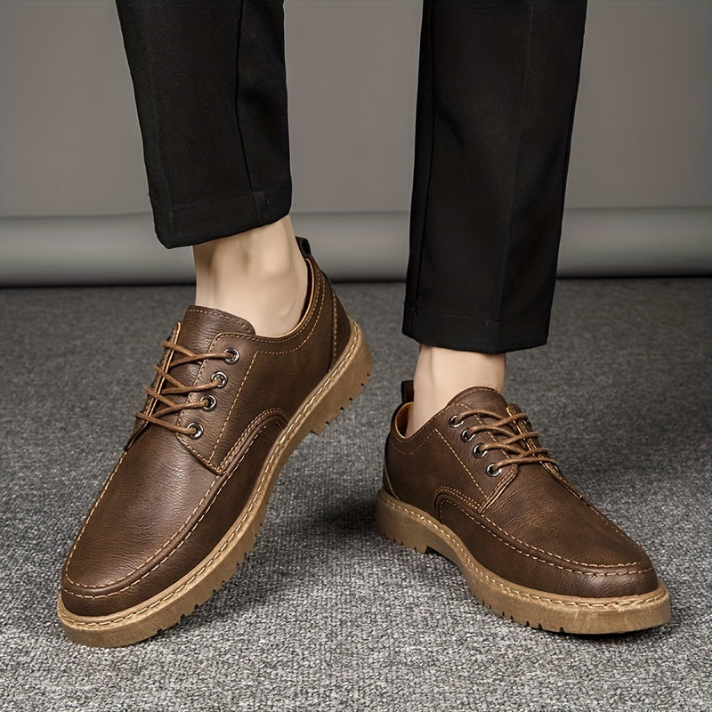 Men's Vintage Lace Up Sneakers Casual Outdoor Shoes