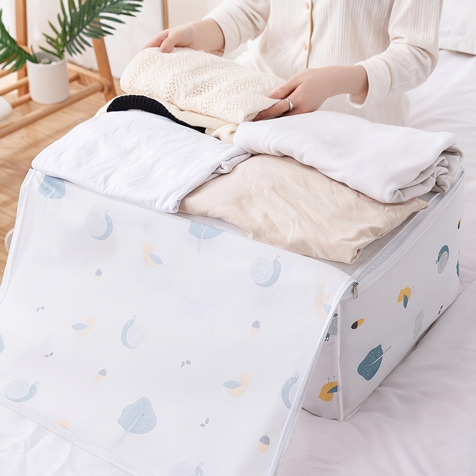 Extra Large Storage Bags Clothes Storage Bins Foldable Closet Organizer