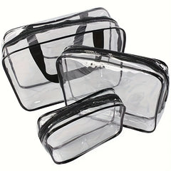 Transparent Makeup Bag Zipper Cosmetic Organizer Waterproof Travel Wash Bag