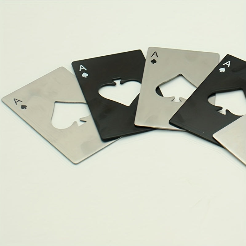 Poker Shaped Steel Beer Bottle Opener for Throwing Practice
