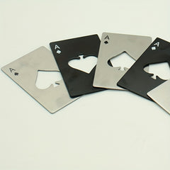 Poker Shaped Steel Beer Bottle Opener for Throwing Practice