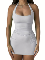 Halter Top & Skirt Outfit Set Women's Clothing