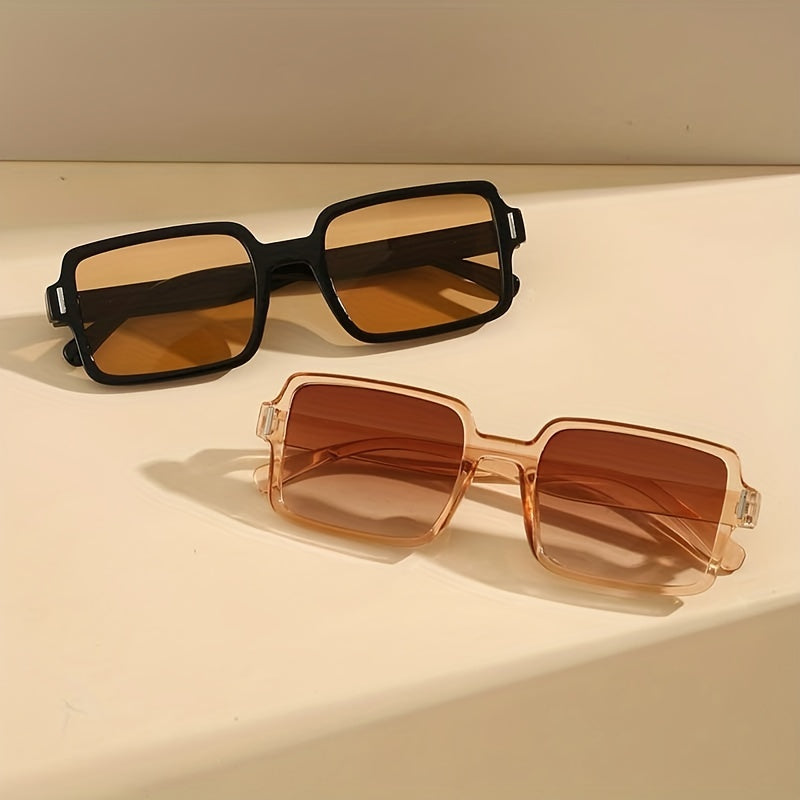 Square Sunglasses UV400 Sun Shades For Vacation Travel