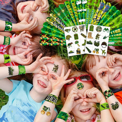 12pcs Army Memorial Slap Bracelets for Kids Boys & Girls
