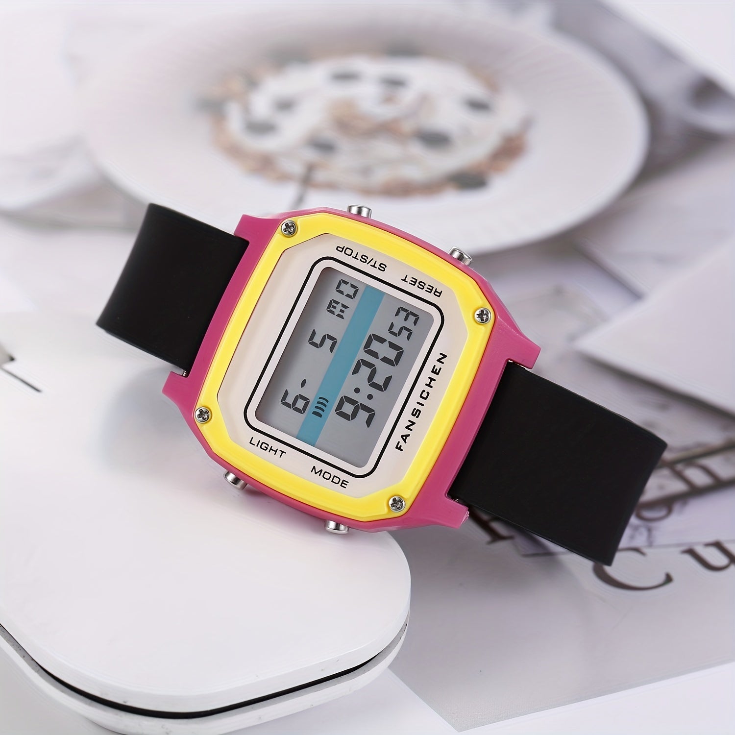 LCD Children's Electronic Watch Silicone Luminous Waterproof