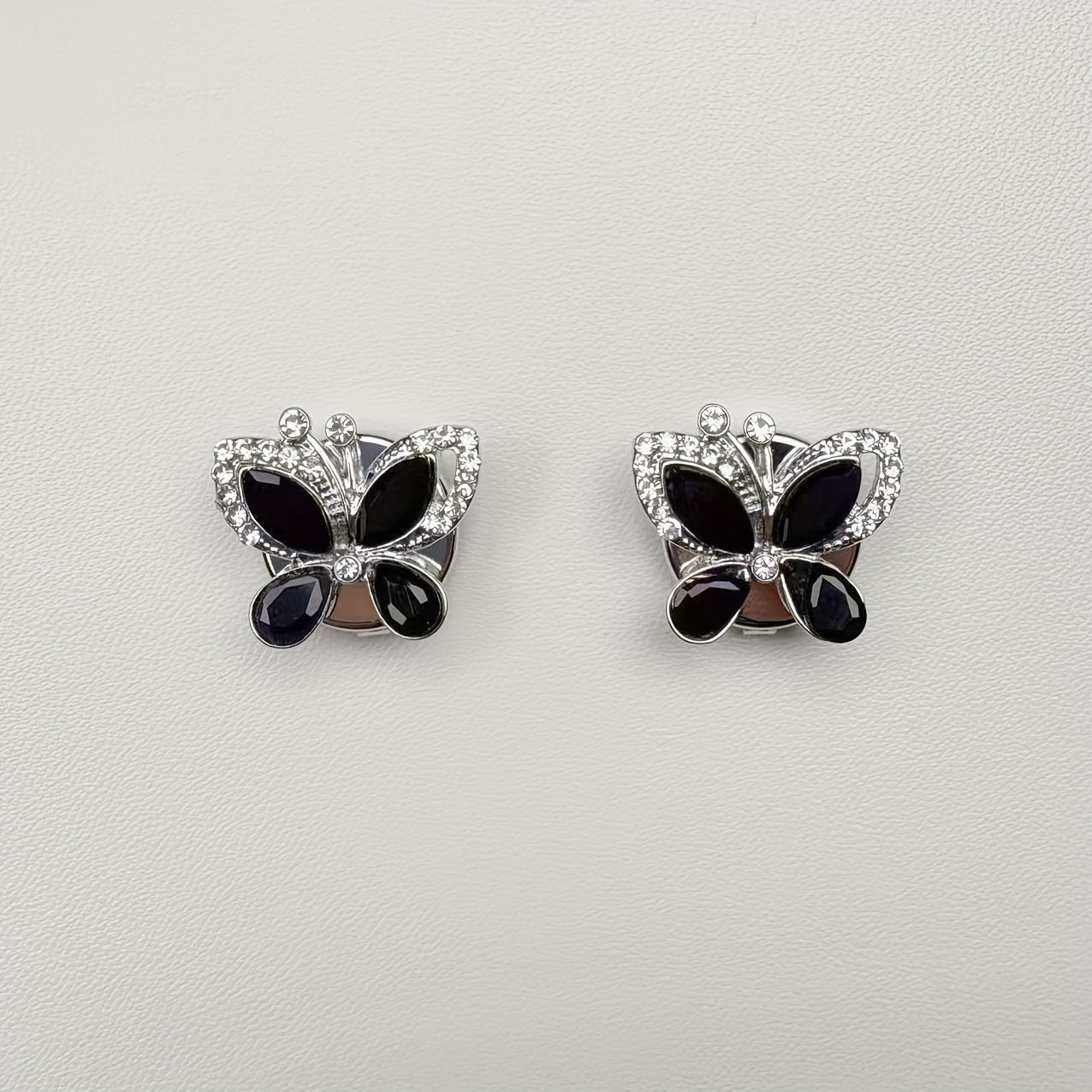 Butterfly Rhinestone Embellished Button-Up Cover Shirts for Men and Women
