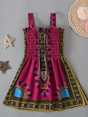 Girls Sleeveless Cotton Swing Dress