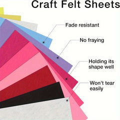 40 Colours Felt Fabric Craft Felt Sheets Non Woven Fabric for DIY Crafts Sewing