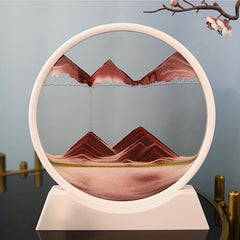 Circular Sand Painting Living Room Hourglass Glass Decoration Graduation Gift