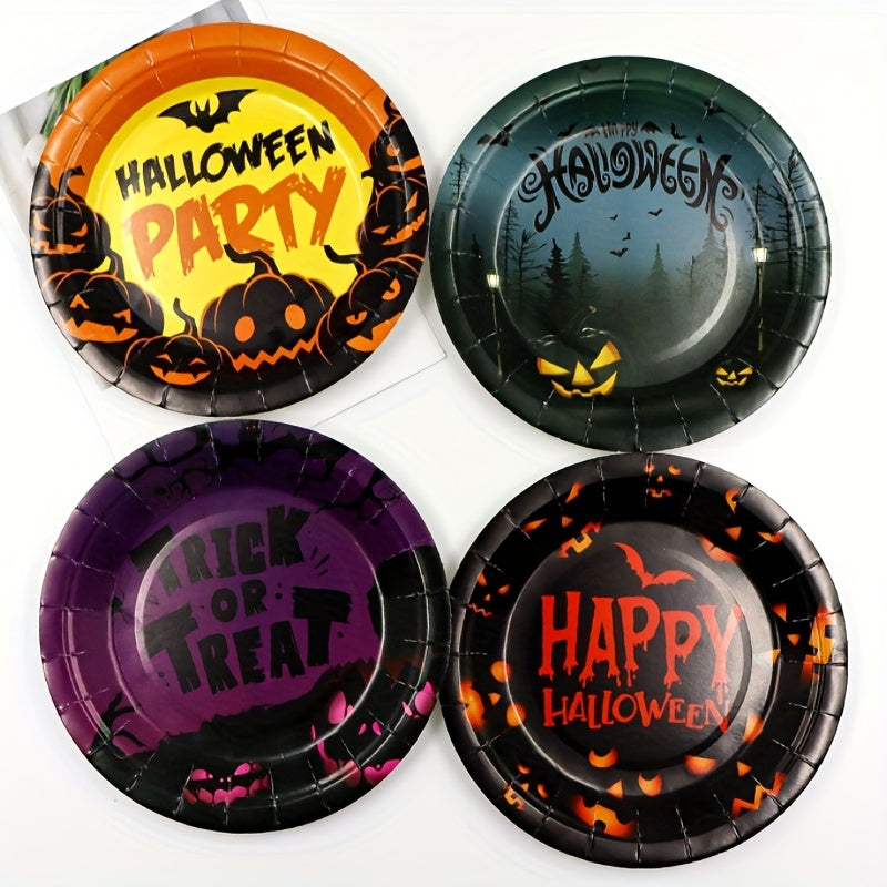 Halloween Party Tableware Pumpkin Paper Plate Disposable 17 78 Cm