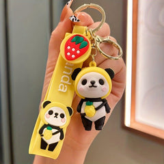 Cartoon Panda Keychain Pendant for Bag Decoration