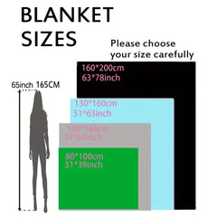 Butterfly Pattern Blanket: Portable Winter Warm Blanket for Home & Outdoor Use