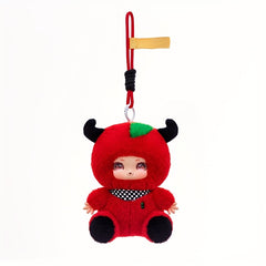 Witch Face Doll Figurine Plush Toy Keychain Bag Charm