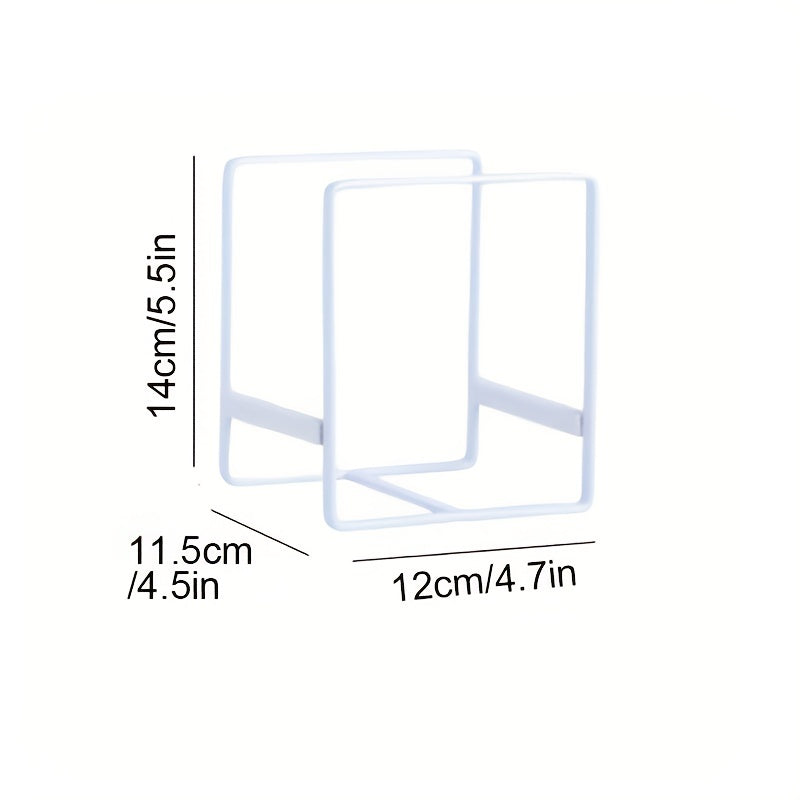2pcs Home Plate Holder Vertical Cupboard Organizer