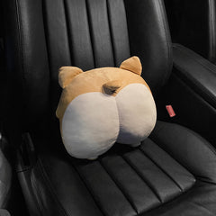 Corgi Butt Car Neck Pillow Seat Waist Back Cushion Car Accessories