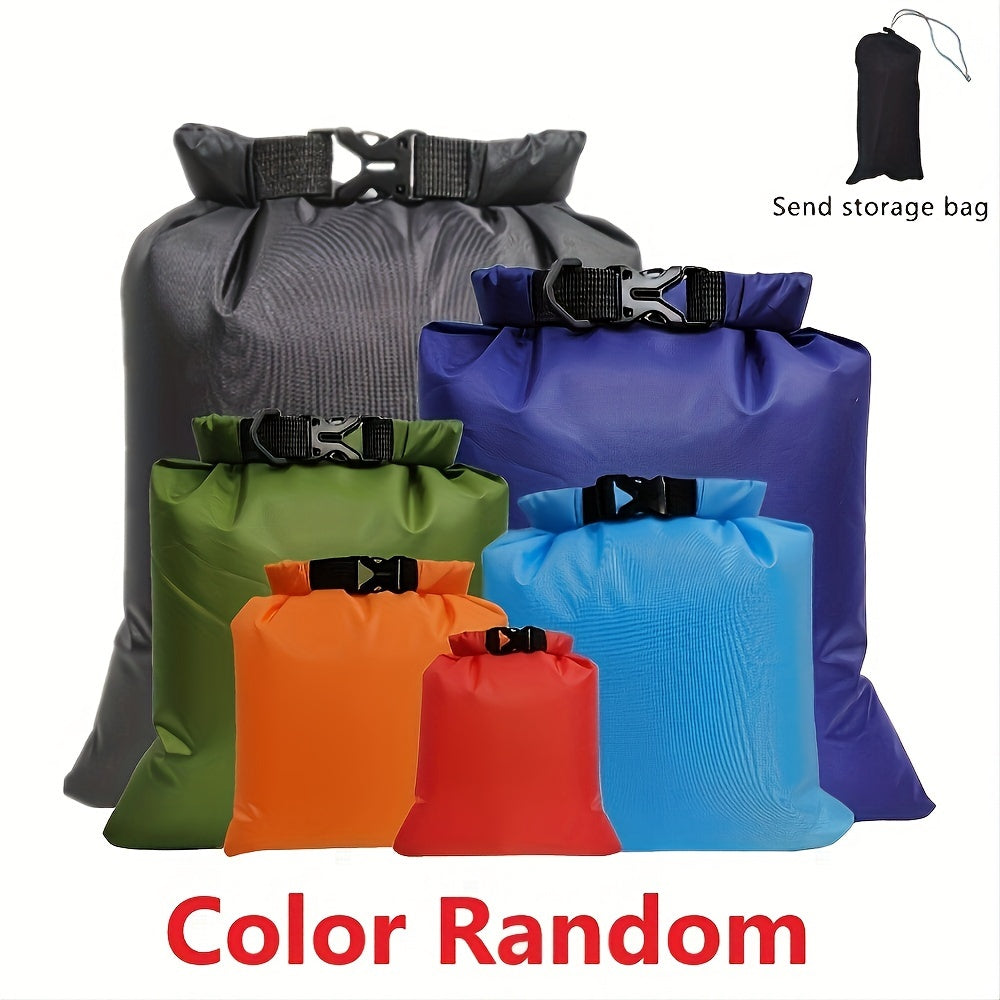 6 Pack Waterproof Dry Bags Outdoor Multifunctional Storage Bag Lightweight