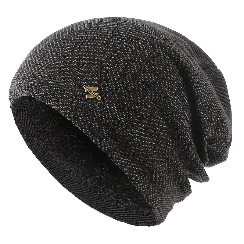 Men's Thermal Knitted Hat Winter Hair Protection