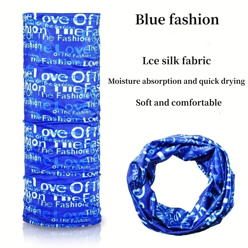 Outdoor Riding Neck Gaiter Face Mask Ice Silk Neck Scarf Sunblock