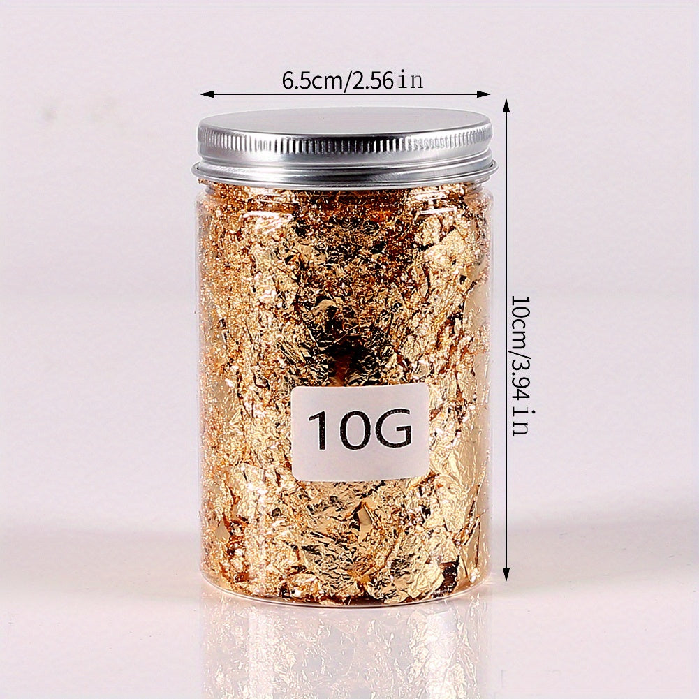 10g Resin Golden Foil Sheet for Nail Art & Crafts