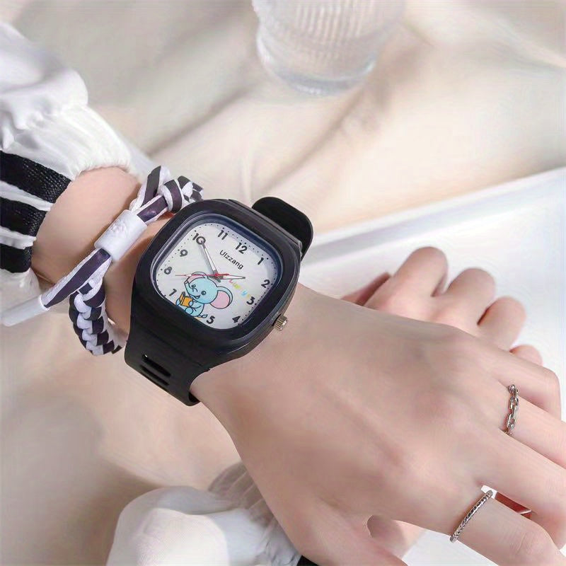 Square Watch School Student Waterproof Sports Pointer Quartz Watch