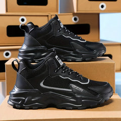 Men's Mesh Breathable Lace-up Lightweight Shoes Outdoor Comfy Shoes