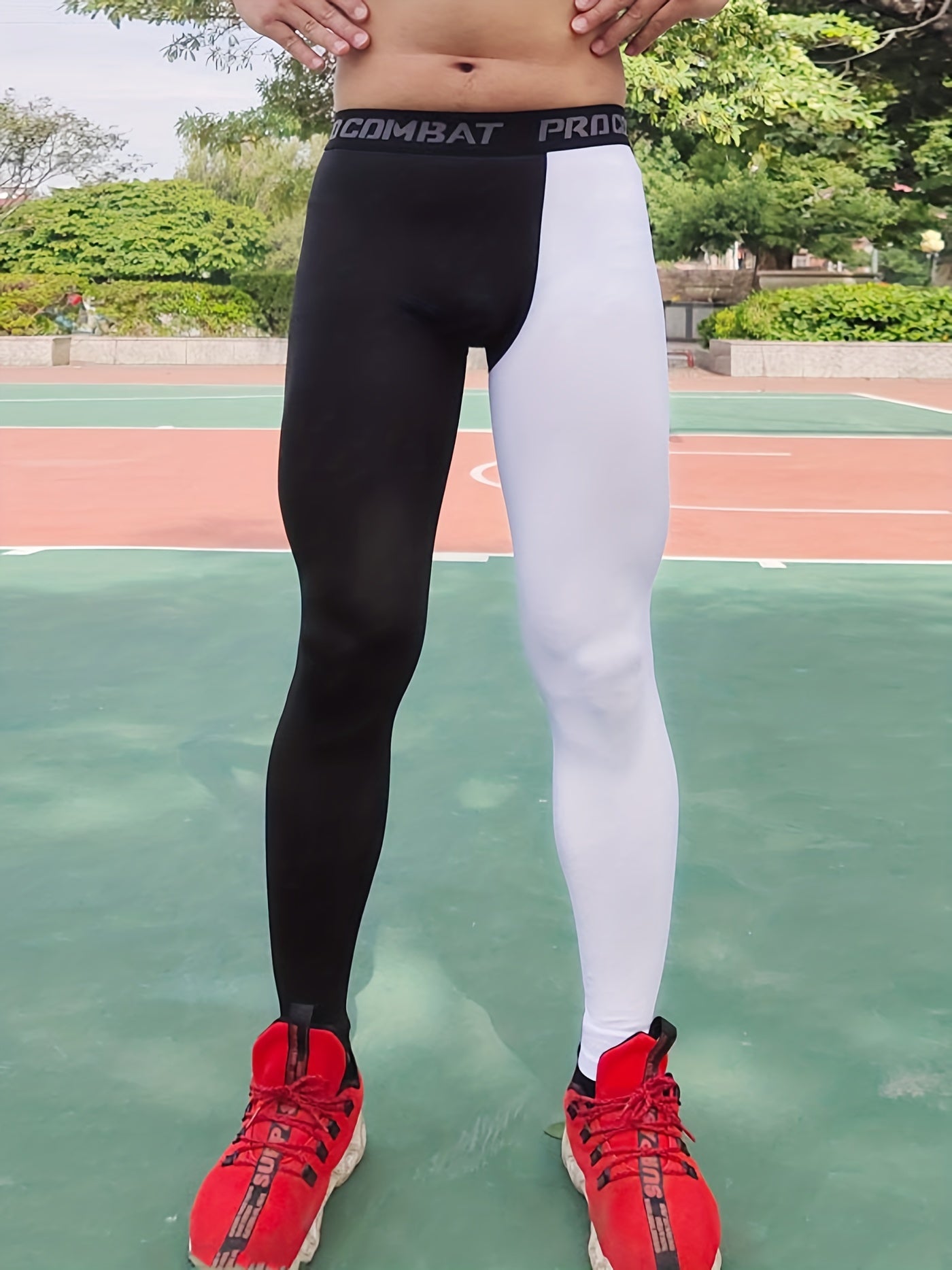 Men's Quick Dry Compression Pants for Outdoor Running Training