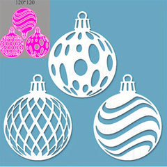 1pc Metal Cutting Dies Stencils DIY Scrapbook Christmas Ball Card Making