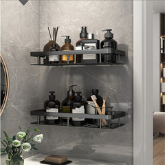 Suction Cup Toilet Washroom Storage Rack Wall Mounted