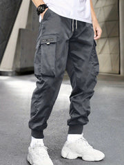 NEW VISION Tag Cargo Pants With Flap Pockets Overalls