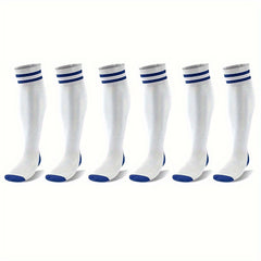 3 Pairs Soccer Football Socks For Youth Baseball Softball Socks