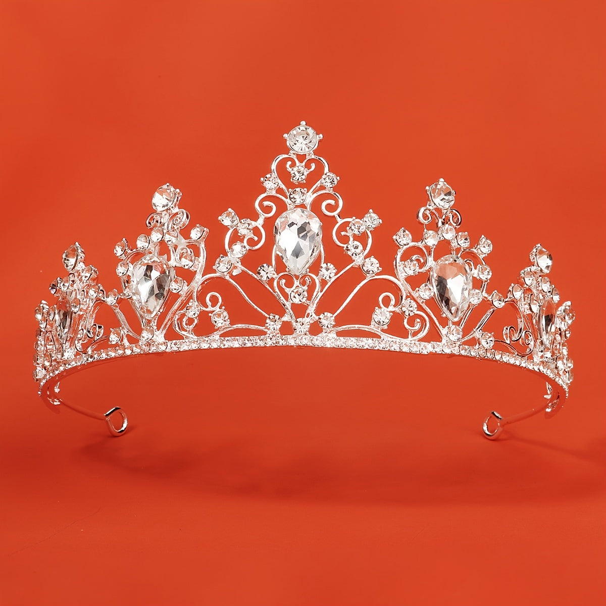 Hollow Rhinestone Crown Hairband Headband Tiara Wedding