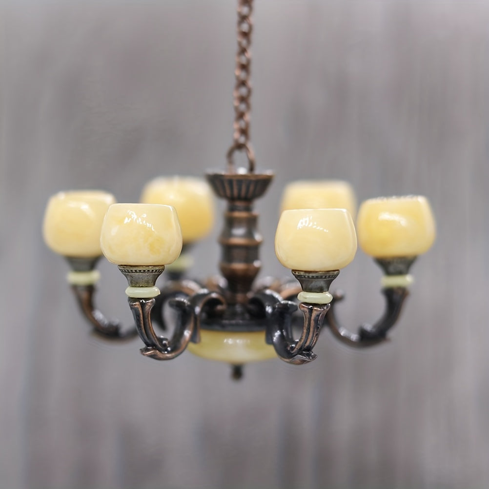 1:12 Dollhouse Lamp Chandelier Light Ceiling Lamp
