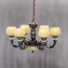 1:12 Dollhouse Lamp Chandelier Light Ceiling Lamp