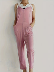 Solid Loose Cami Jumpsuit Casual Every Jumpsuit Women's Clothing