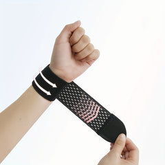 Adjustable Pressurized Wrist Bandage Sweat Band Wrap Basketball Fitness