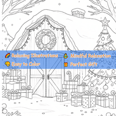 Christmas Adult Coloring Book - Festive Patterns for Family & Friends