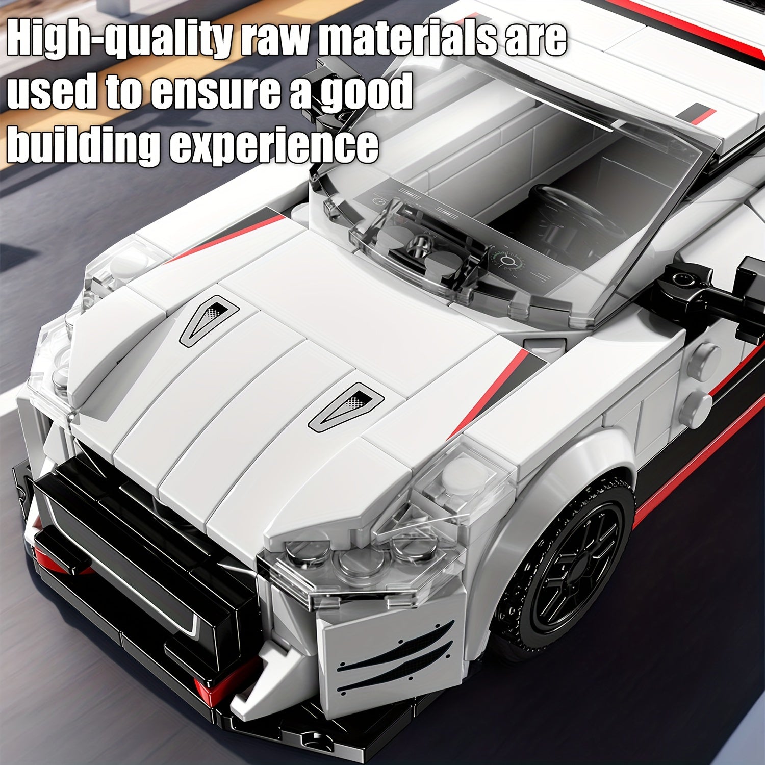 313pcs Kids' Racing Car Model Set with Display Case Educational Toy