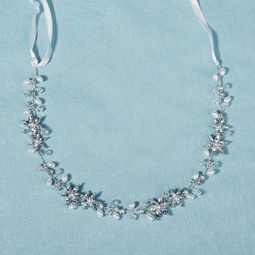 Pearl Crystal Headband Wedding Accessories