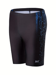 Solid Classic Men's Boxer Swimming Trunks Beach Shorts Board Shorts