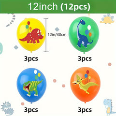 32 60pcs Dinosaur Latex Balloons Set for Parties & Decorations