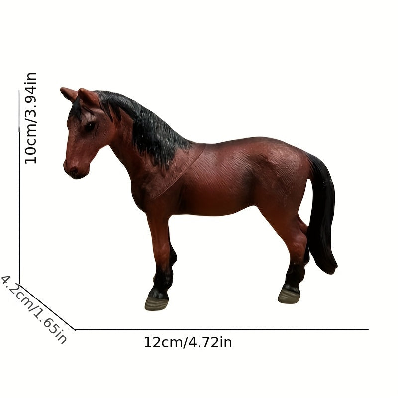 Simulated Ranch Horse Figurine Realistic Appearance Decoration