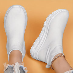 Mesh Slip On Running Shoes Soft Comfortable Outdoor Sneakers