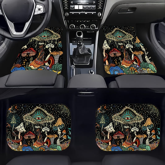 4pcs Car Floor Mats Non-slip Water absorbent Stain resistant Mats
