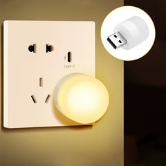 Mini Portable USB Night Light For Car Bedroom Nursery Bathroom Decorative Light