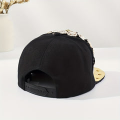 Rivet Head Pentagram Snapback Hat Hip Hop Adjustable Baseball Cap Unisex