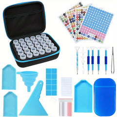 30 Grid Bottle Diamond Painting Storage Box Purple Tools 5D DIY Cross Stitch Emb