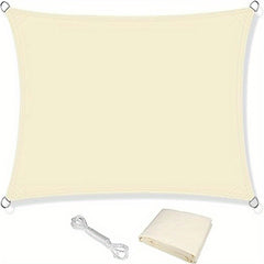 Waterproof Rectangle Sun Shade Sail 3x3m with Rope