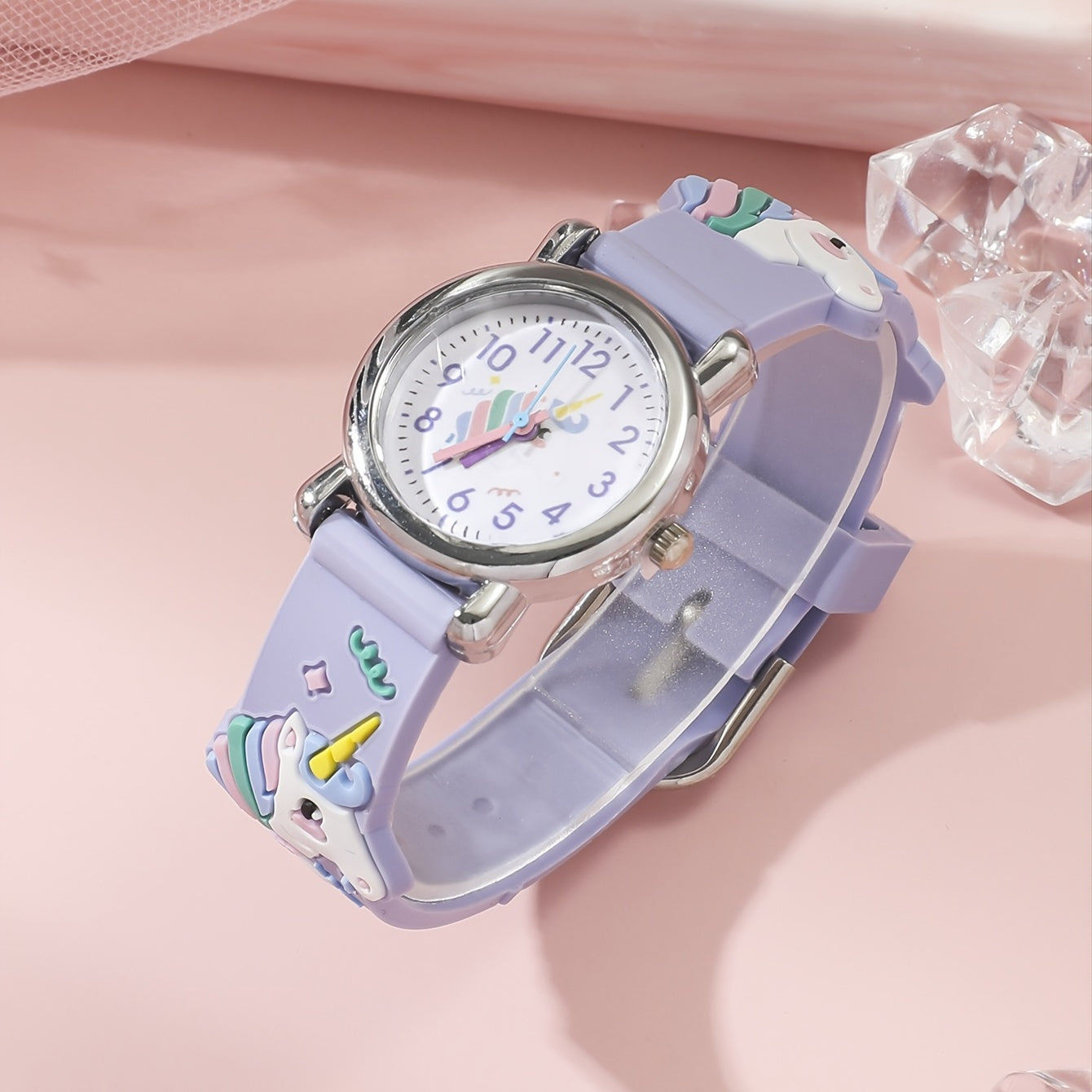 Girls Cartoon Unicorn Quartz Watch Holiday Gift
