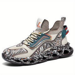 Men's Lace up Sneakers Athletic Shoes Lightweight Breathable Basketball Shoes